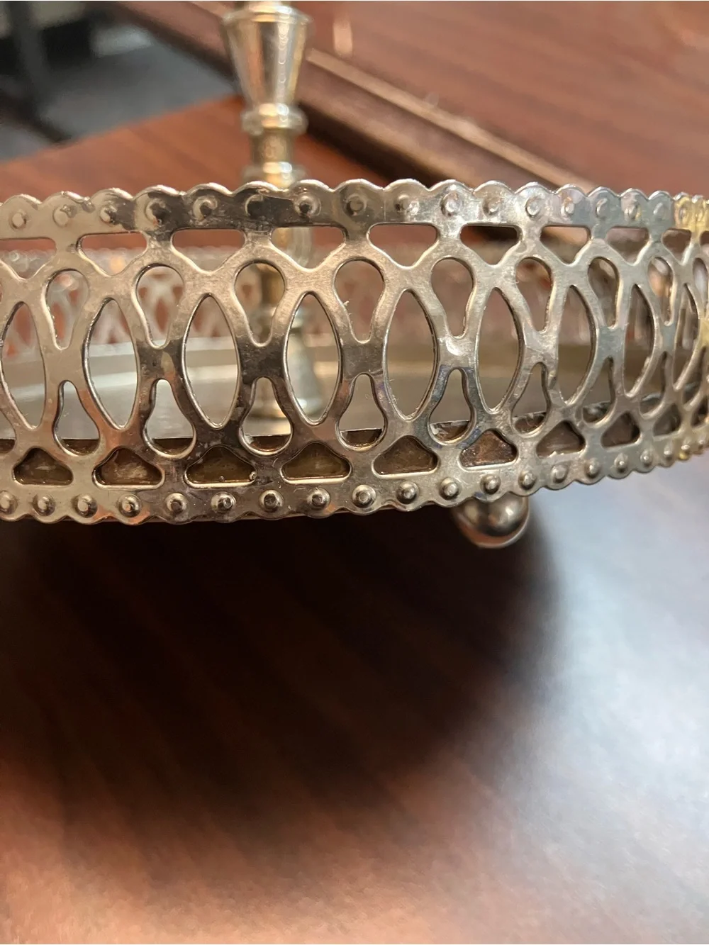 Antique Silver Plated Caddy